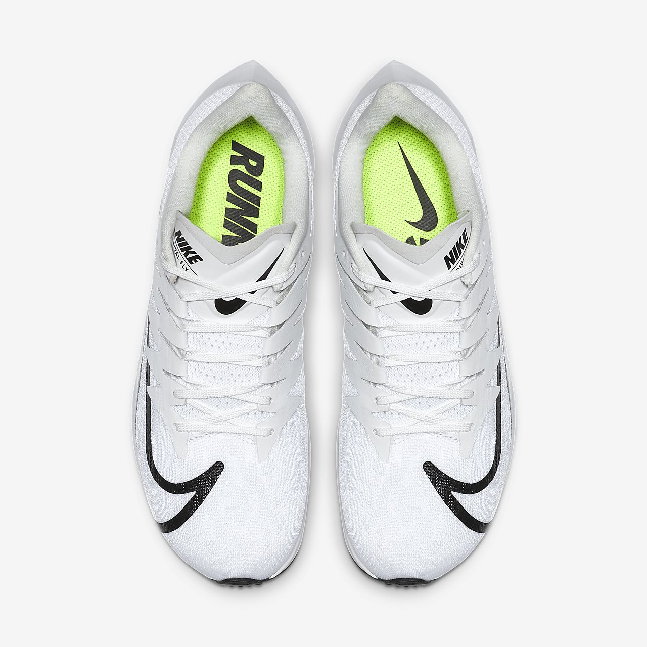 Nike Zoom Rival Fly - Løbesko - Hvide/Platin/Sort | DK-95654